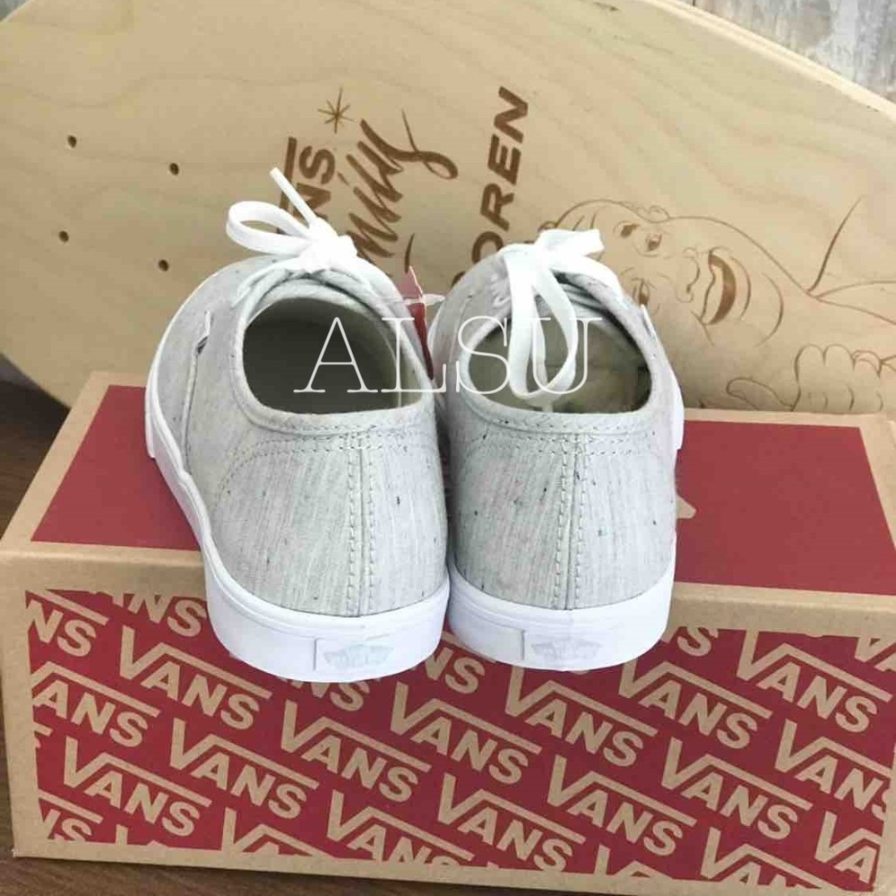 💖MEGA SALE💖VANS Authentic LO PRO Speckle Jersey Gray Lacing Kid's VN0A32R4MT4 - Picture 6 of 8